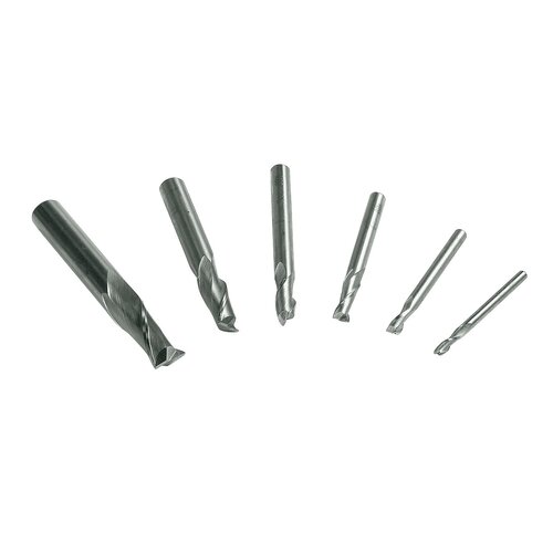 Set HSS prstastih glodala s 2 zuba