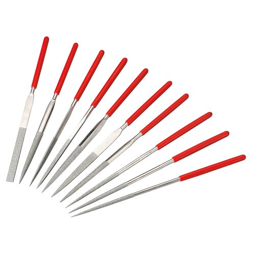 Set dijamantnih turpija, 10 kom., 3 x 140 mm