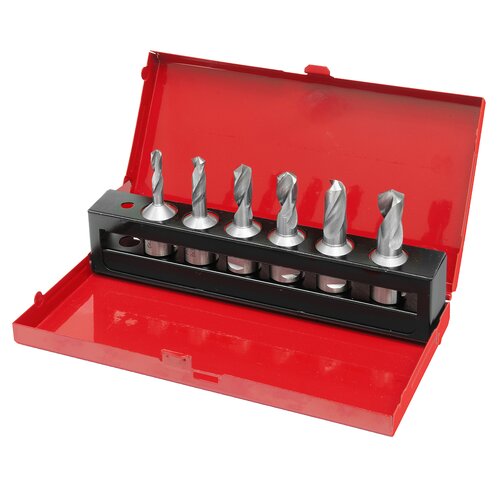 Set HSS krunskih svrdla s 3 žlijeba, 6 - 13 mm, dubina bušenja 30 mm, 6 kom.