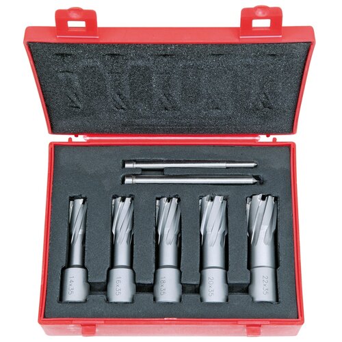 Set tvrdometalnih krunskih svrdla, 14 - 22 mm, dubina bušenja 35 mm