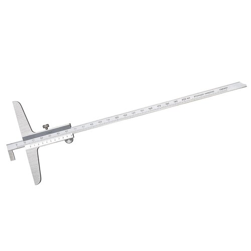 Pomično mjerilo za dubinu 200 mm x 0,02 mm s kukom