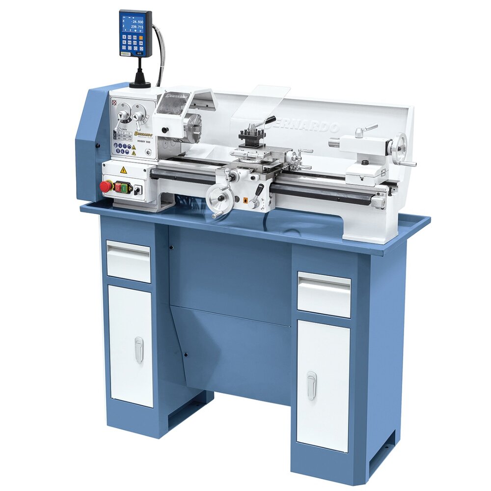 Stolna tokarilica Hobby 500 / 230 V s 2-osnim digitalnim pokazivačem DT 40
